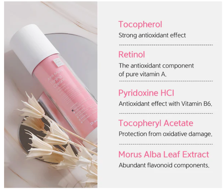 Anti-Mela Toning Cream - Halo Glow - For Improving Pigmentation